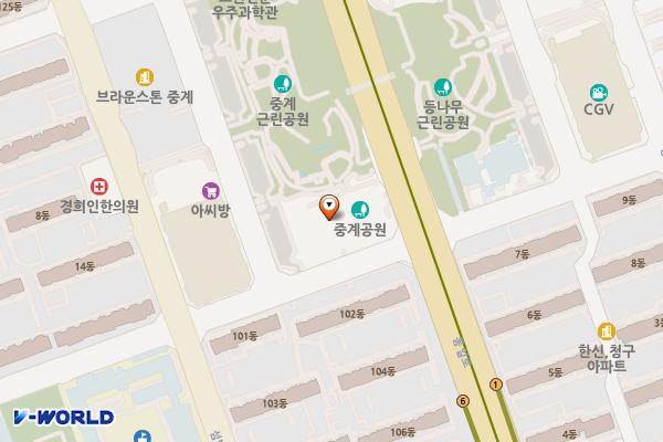 노원구민의전당 위치 지도 — 서울특별시 노원구 동일로 1229