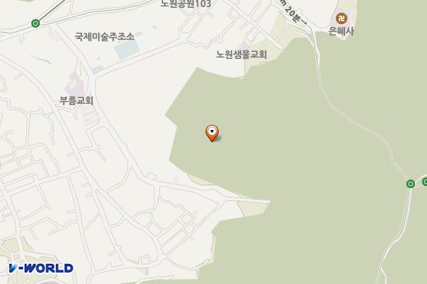 약수터 옆 위치 지도 — 서울특별시 노원구 중계본동 산 104-46