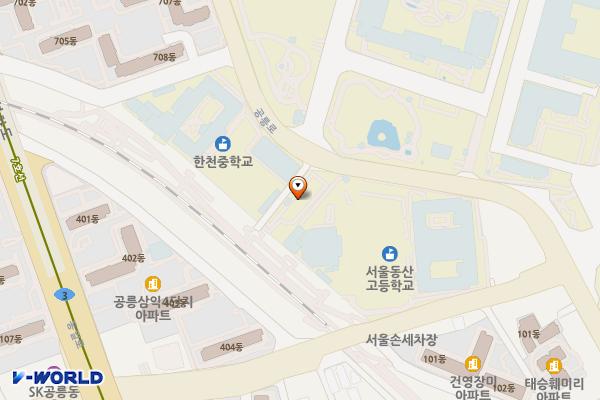 한무리문화공원 위치 지도 — 서울특별시 노원구 공릉2동481-2
