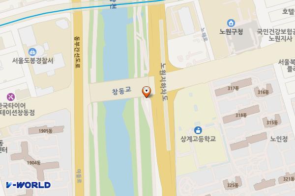 창동교 화장실 위치 지도 — 서울특별시 노원구 상계동 790-1