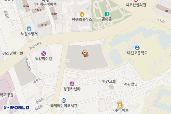 가재울공영주차장 위치 지도 — 서울특별시 노원구 하계1동 252-6(상계동)
