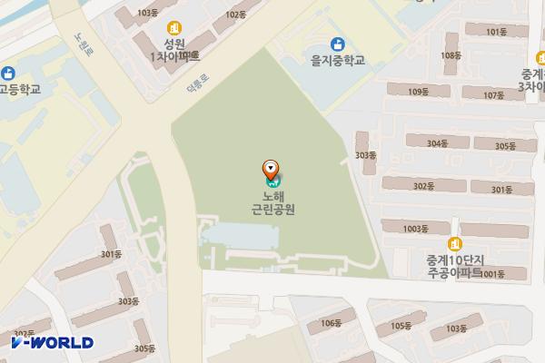 노해근린공원 위치 지도 — 서울특별시 노원구 중계1동360-18
