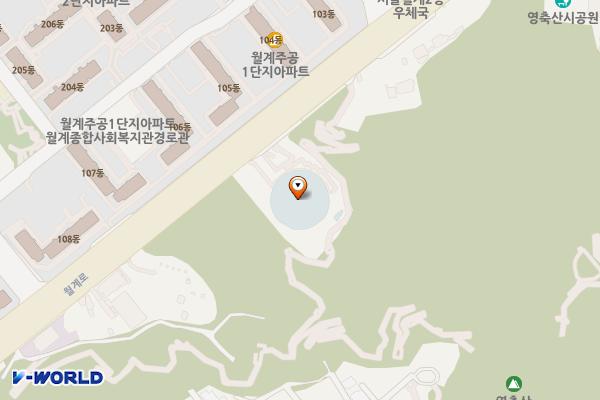 월계구민체육센터 위치 지도 — 서울특별시 노원구 월계로 298