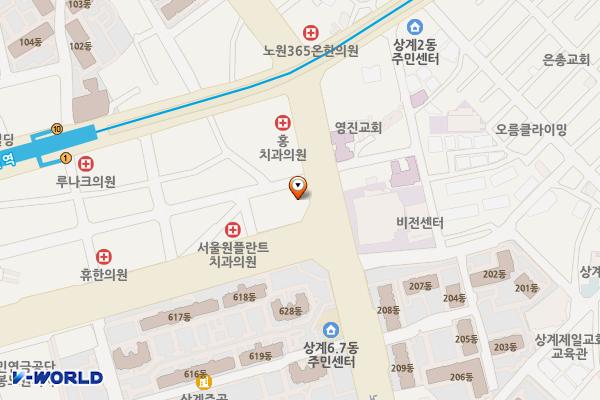 SK에너지㈜직영 상계주유소 위치 지도 — 서울특별시 노원구 노해로 527 (상계동)