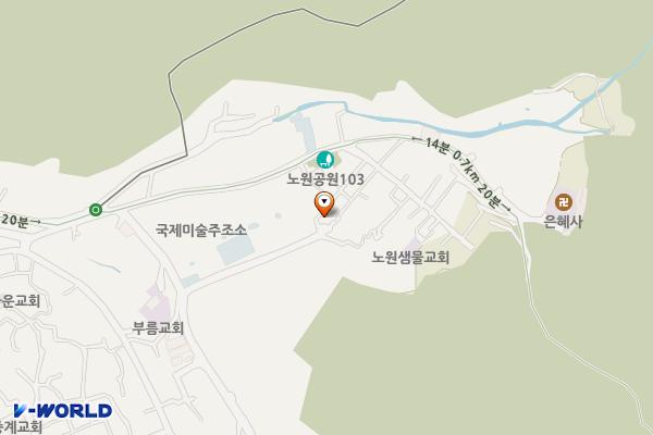 조일배드민턴 옆(아래) 위치 지도 — 서울특별시 노원구 중계본동 17-8