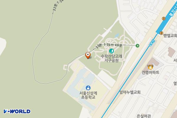 당고개배드민턴장 위치 지도 — 서울특별시 노원구 상계로 273
