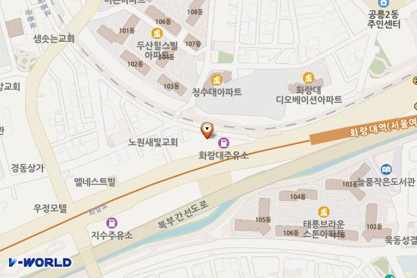 화랑대주유소 위치 지도 — 서울특별시 노원구 화랑로 483