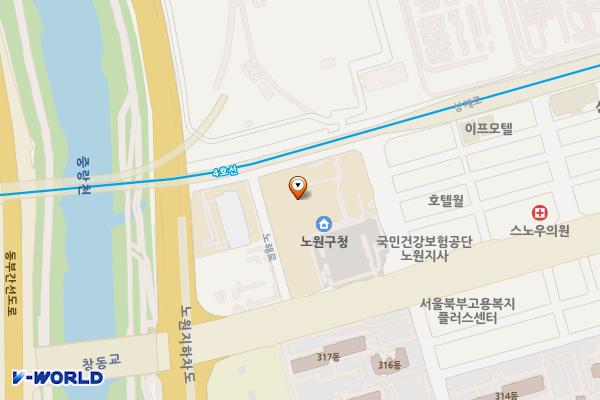 달샘배트민턴장 위치 지도 — 서울특별시 노원구