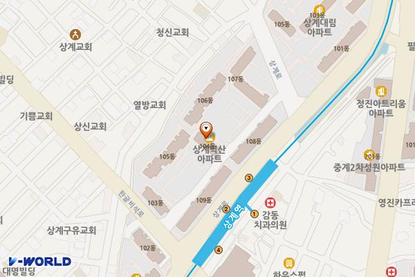 상계역전종합상가A 위치 지도 — 서울특별시 노원구 한글비석로396