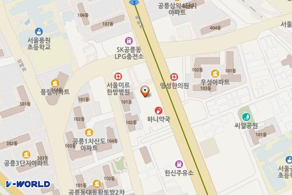 하니빌딩 위치 지도 — 서울특별시 노원구 동일로 1101