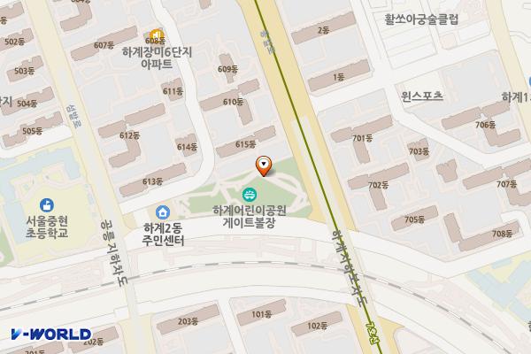 하계어린이공원 위치 지도 — 서울특별시 노원구 하계2동273-3