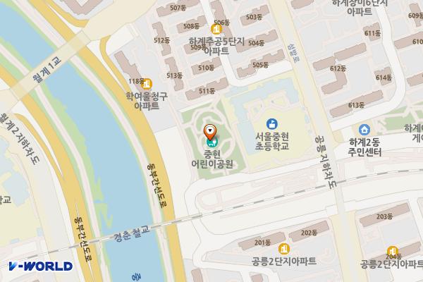 중현어린이공원 위치 지도 — 서울특별시 노원구 하계2동272-1
