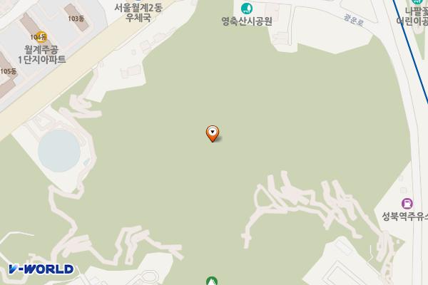 영축산정상 위치 지도 — 서울특별시 노원구 월계동 산108-7