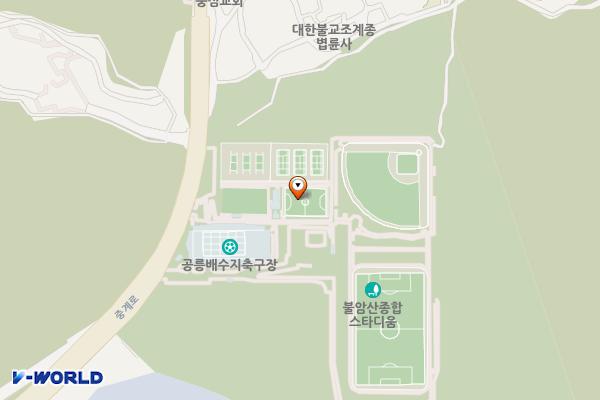 불암산배드민턴장 위치 지도 — 서울특별시 노원구 중계로 36