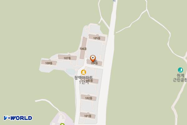 청백A1단지상가 위치 지도 — 서울특별시 노원구 초안산로89