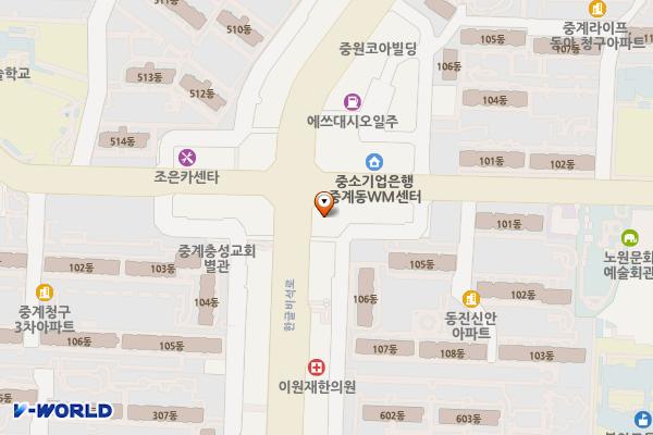대명프라자빌딩 위치 지도 — 서울특별시 노원구 한글비석로 254