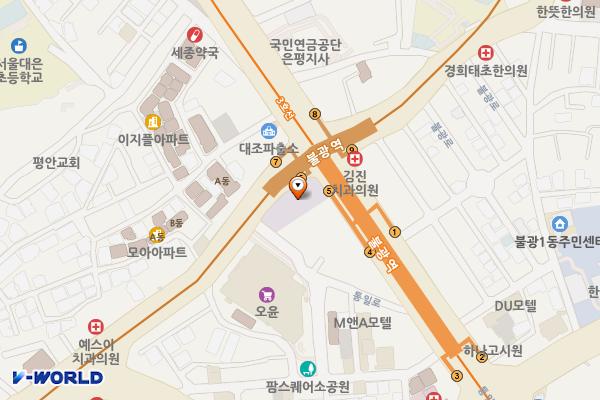 불광역(6) 화장실 위치 지도 — 서울특별시 은평구 대조동 14-1 불광역(6호선)