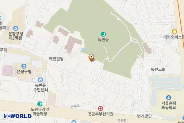 녹번종합사회복지관 화장실 위치 지도 — 서울특별시 은평구 은평로21길 14-26