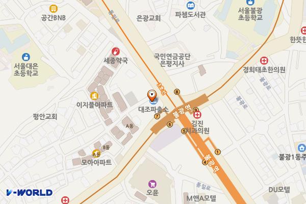 대조파출소 화장실 위치 지도 — 서울특별시 은평구 통일로 737