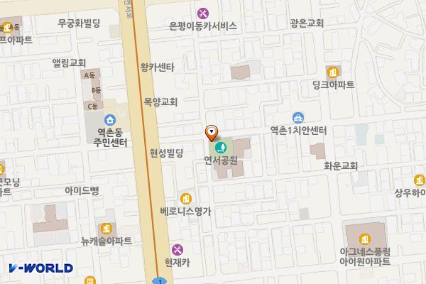 연서어린이공원 공중화장실 위치 지도 — 서울특별시 은평구 연서로6길 8-1
