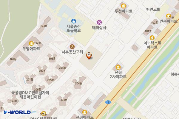 증산종합시장 개방화장실 위치 지도 — 서울특별시 은평구 증산로3길 12