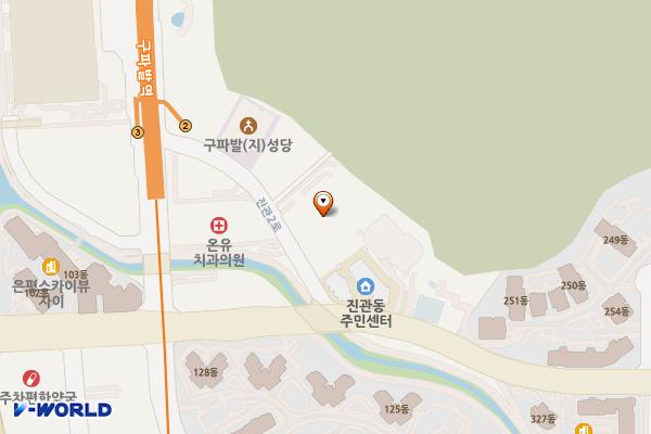은평우체국 화장실 위치 지도 — 서울특별시 은평구 진관2로 29-8
