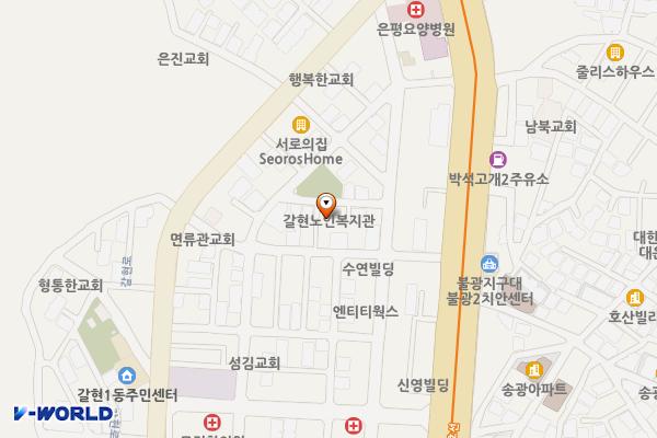 구립갈현노인복지관 화장실 위치 지도 — 서울특별시 은평구 통일로89길 12-6