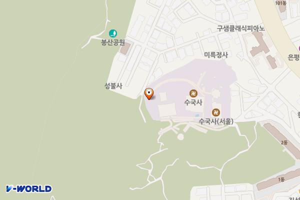 봉산 수국사 공중화장실 위치 지도 — 서울특별시 은평구 서오릉로23길 8-5