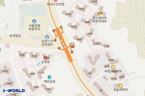 녹번역 화장실 위치 지도 — 서울특별시 은평구 녹번동 55 지하철3호선 녹번역