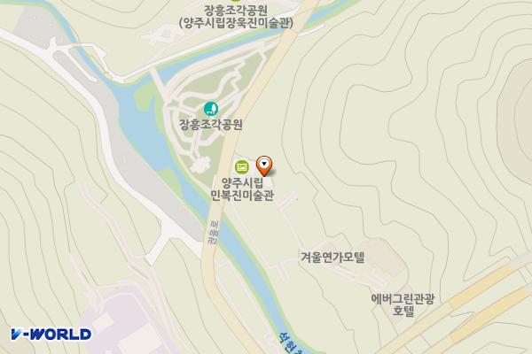 장흥관광지 제2주차장(장흥관광지) 위치 지도 — 경기도 양주시 장흥면 석현리 394