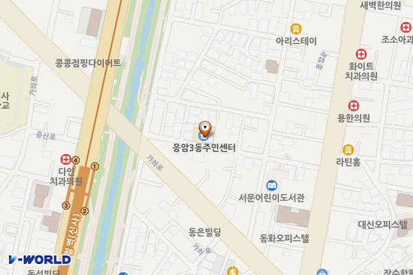 응암3동 주민센터 화장실 위치 지도 — 서울특별시 은평구 불광천길 410-17