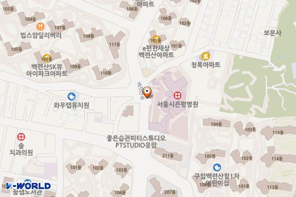 서울특별시 은평병원 화장실 위치 지도 — 서울특별시 은평구 백련산로 90