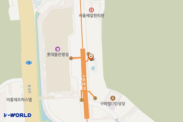 구파발 만남의광장 화장실 위치 지도 — 서울특별시 은평구 진관2로 15-30