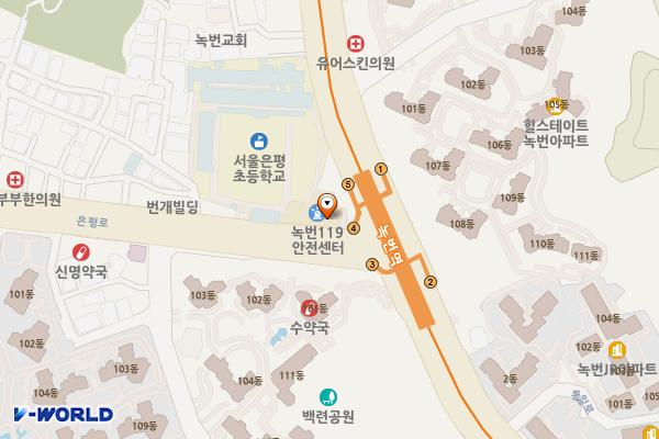 녹번119안전센터 화장실 위치 지도 — 서울특별시 은평구 은평로 245