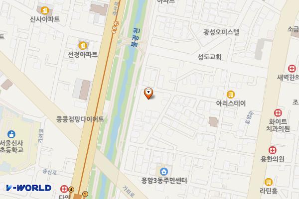 응암공영주차장 개방화장실 위치 지도 — 서울특별시 은평구 불광천길 436