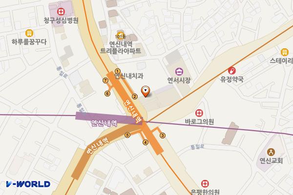 연서시장 개방화장실 위치 지도 — 서울특별시 은평구 통일로 850
