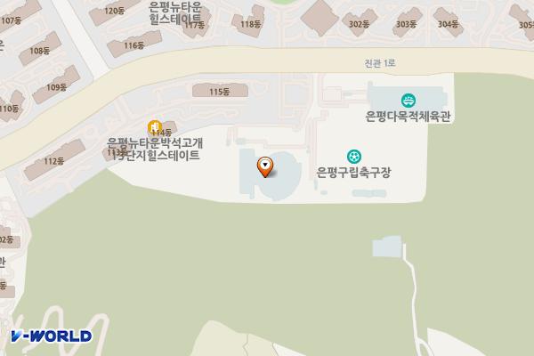 은평다목적체육관 화장실 위치 지도 — 서울특별시 은평구 진관1로 40