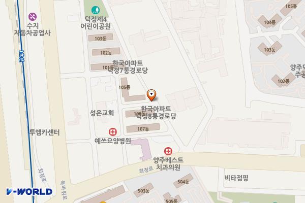 덕정8통노상주차장(1) 위치 지도 — 경기도 양주시 덕정동 286-13