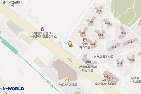수색공영주차장 화장실 위치 지도 — 서울특별시 은평구 수색로12길 2