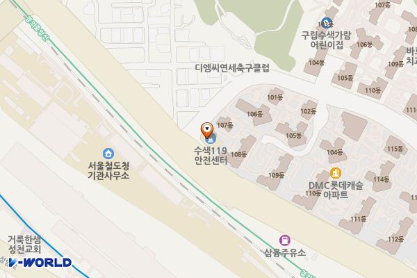 수색119안전센터 화장실 위치 지도 — 서울특별시 은평구 수색로 320
