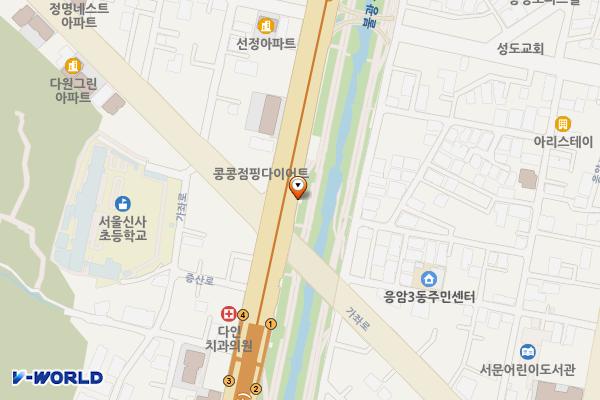 불광천(신응교) 공중화장실 위치 지도 — 서울특별시 은평구 증산로 410, 불광천(신응교) 공중 화장실 (응암동)