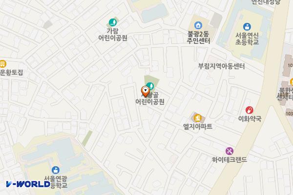 새장골어린이공원 공중화장실 위치 지도 — 서울특별시 은평구 연서로37가길 10-12