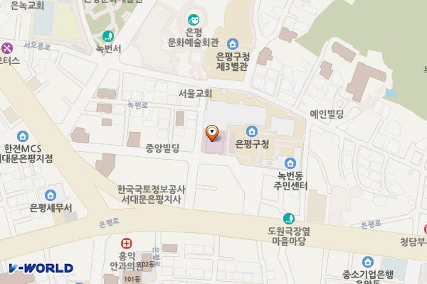 은평구 보건소 화장실 위치 지도 — 서울특별시 은평구 은평로 195