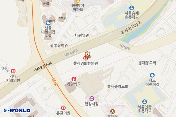 창업지원센터 위치 지도 — 서울특별시 서대문구 통일로 484