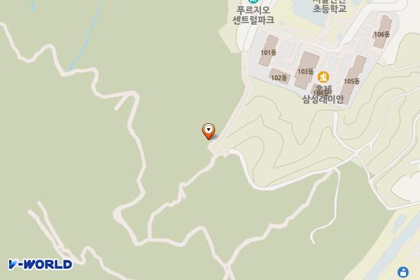 북카페 화장실 위치 지도 — 서울특별시 서대문구 홍제동 산33-88