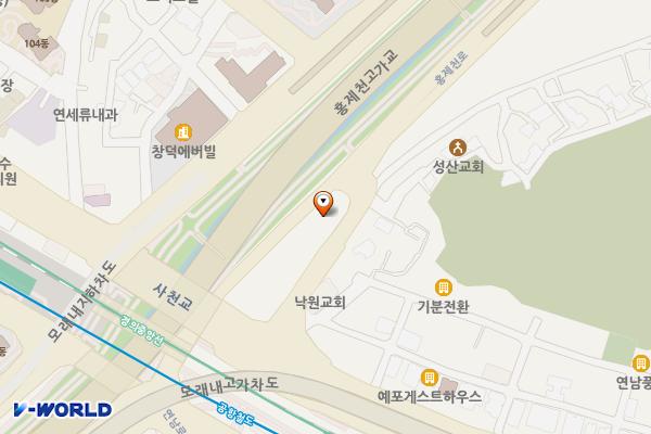 연대앞 공중화장실 위치 지도 — 서울특별시 서대문구 성산로 426