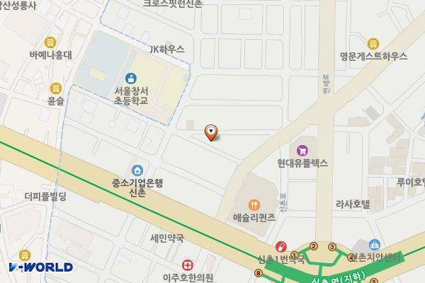 청년취업사관학교 서대문캠퍼스 위치 지도 — 서울특별시 서대문구 연세로5나길 19
