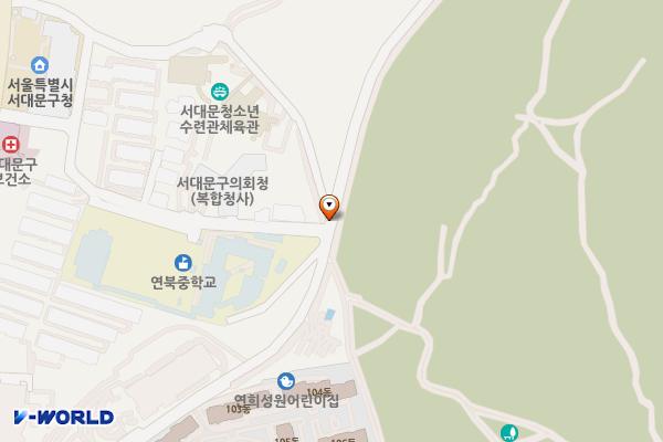 만남의광장 화장실 위치 지도 — 서울특별시 서대문구 연희동 산2-37