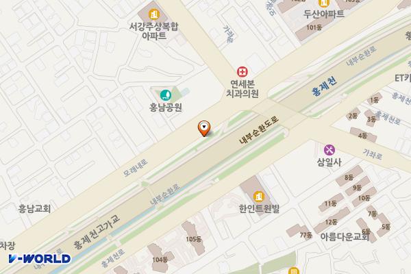홍은2 공중화장실 위치 지도 — 서울특별시 서대문구 모래내로 286