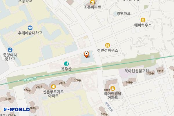 북아현문화체육센터 위치 지도 — 서울특별시 서대문구 북아현로 51